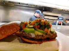 Spicy Mesa Burger at Georgie V's Pancakes & More in Northbrook