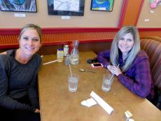 Friends enjoying lunch at Georgie V's Pancakes & More in Northbrook