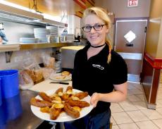 The Challah French Toast at Georgie V's Pancakes & More in Northbrook