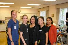 Friendly staff at the Greek American Rehabilitation & Care Centre in Wheeling