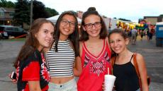 Friends enjoying the Oak Lawn Greek Fest at St. Nicholas