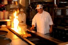 Hard working kitchen crew at Jameson's Charhouse in Arlington Heights