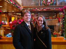 Couple enjoying dinner at Jameson's Charhouse in Arlington Heights