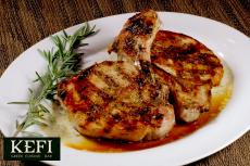 Greek style pork chops at Kefi Greek Cuisine in Palos Heights