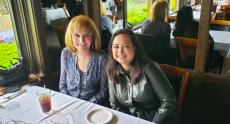 Friends enjoying lunch at Ki's Steak and Seafood in Glendale Heights