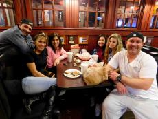 Friends enjoying dinner at Kosta's Gyros in Algonquin