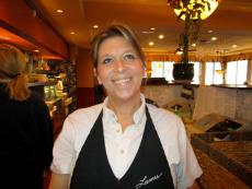 Friendly server at Lumes Pancake House in Palos Heights