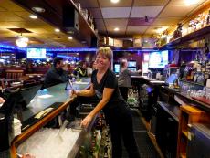 Friendly bar staff at Market Square Restaurant in Wheeling