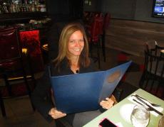 Customer enjoying lunch at The Mirage Restaurant & Banquets in Schiller Park