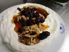 The famous homemade Greek Yogurt at Mykonos Restaurant in Niles