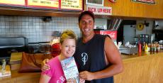 Couple enjoying lunch at Nick's Drive-In Restaurant in Chicago