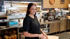 Friendly server at Niko's Breakfast Club in Oak Lawn