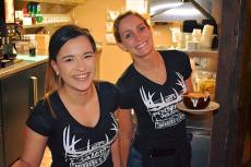 Friendly servers at Niko's Pointers Saloon in Marengo