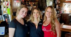 Friendly servers at Niko's Red Mill Tavern in Woodstock