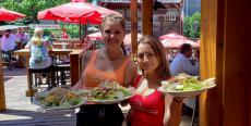 Friendly servers at Niko's Red Mill Tavern in Woodstock