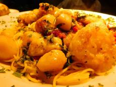 The delicious Seafood Pasta at Palm Court Restaurant in Arlington Heights