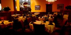 The Fireplace Room at Palm Court Restaurant in Arlington Heights