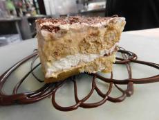 The famous Tiramisu at Palm Court Restaurant in Arlington Heights