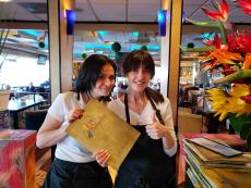 Friendly staff at Papagalino Cafe & Pastry Shop in Niles