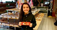 Happy customer at Papagalino Cafe & Pastry Shop in Niles