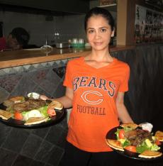 Friendly server at Pap's Ultimate Bar & Grill in Mount Prospect