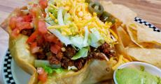 The famous Taco Salad at Pap's Ultimate Bar & Grill in Mount Prospect