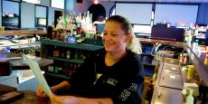 Friendly server at Pap's Ultimate Bar & Grill in Mount Prospect