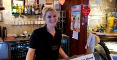 Friendly server at Plainfield's Delight Restaurant in Plainfield