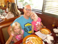 Family enjoying lunch at Plainfield's Delight Restaurant in Plainfield