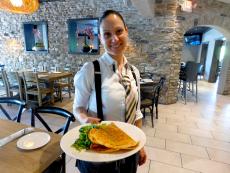 Friendly server at Plateia Mediterranean Kitchen & Bar in Des Plaines