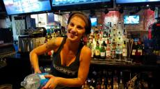 Friendly bar staff at Rocky Vander's Cafe & Bar in Prospect Heights