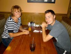 Family enjoying lunch at Savoury Restaurant & Pancake Cafe in Bartlett