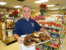 Farm fresh cooked lamb at Spartan Brothers Imported Foods in Chicago