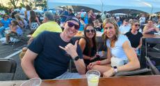 Guests enjoying the Palatine Greek fest at St. Nectarios Church