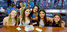 Friends enjoying the St. Nectarios Greekfest in Palatine