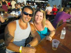 Couple enjoying the St. Nectarios Greek Fest in Palatine