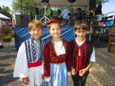 Young dancers who performed at the St. Sophia Greek Fest in Elgin