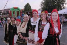 Agape dance troupe members at St. Sophia Greek Fest in Elgin