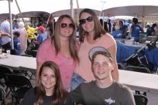 Friends enjoying the St. Sophia Greek Fest in Elgin