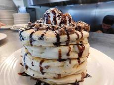 The chocolate chip pancakes at Stacked Pancake House in Oak Lawn