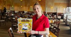 Friendly server at Tasty Waffle Restaurant in Romeoville