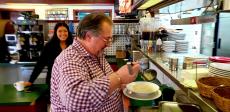 Serving the famous Egg Lemon Soup at The Canteen Restaurant in Barrington