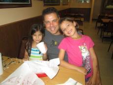 Family enjoying lunch at The Works in Glenview