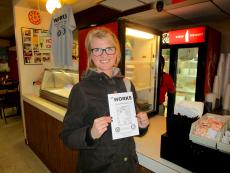 Loyal carry-out customer at The Works Gyros in Glenview