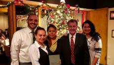 Merry Christmas from Tom's Steak House in Melrose Park