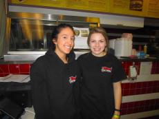 Friendly staff at Twins Gyros in Harwood Heights