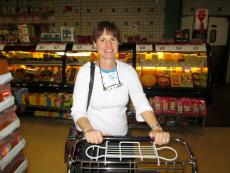 Customer enjoying shopping at Village Market Place in Skokie