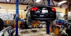 Repair shop at Wreck and Roll Auto Body in Chicago