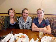 Friends enjoying lunch at Xando Cafe in Hickory Hills